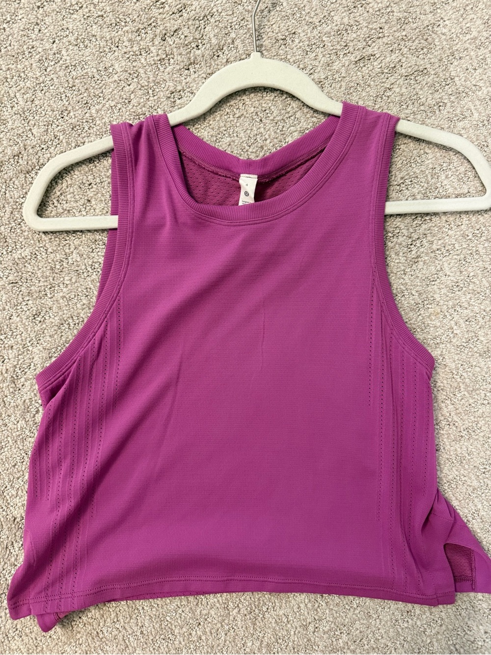 lululemon athletica vivid plum train to be Tank